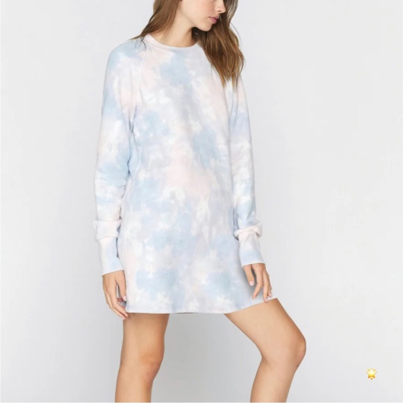 SIZE M SPIRITUAL GANGSTER TIE DYE OLIVIA SWEATSHIRT DRESS - Picture 3 of 15